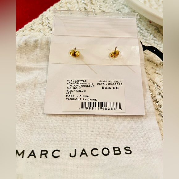 NWT! Authentic Marc Jacobs earrings + dust bag - Picture 5 of 6